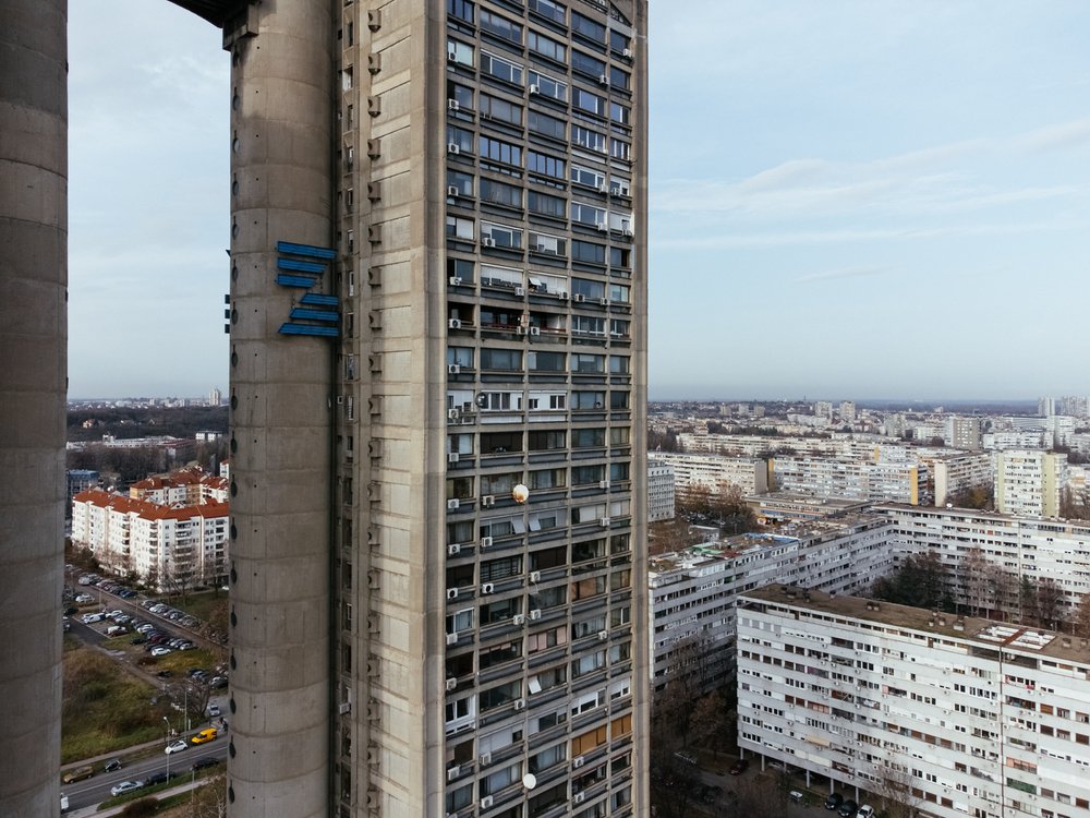 edificio genex tower belgrado serbia