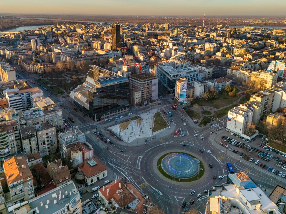 rotatoria piazza slavija belgrado