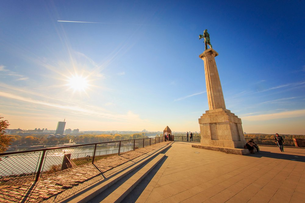 statua vincitore kalemegdan belgrado