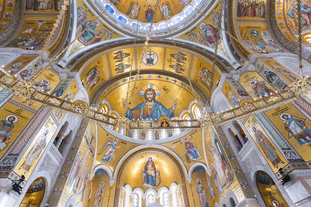 tempio san sava belgrado interno